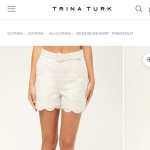 Tennis shorts by Trina Turk